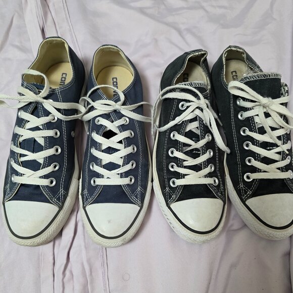 2 Pairs of COnverse in Navy and Black - Picture 1 of 8